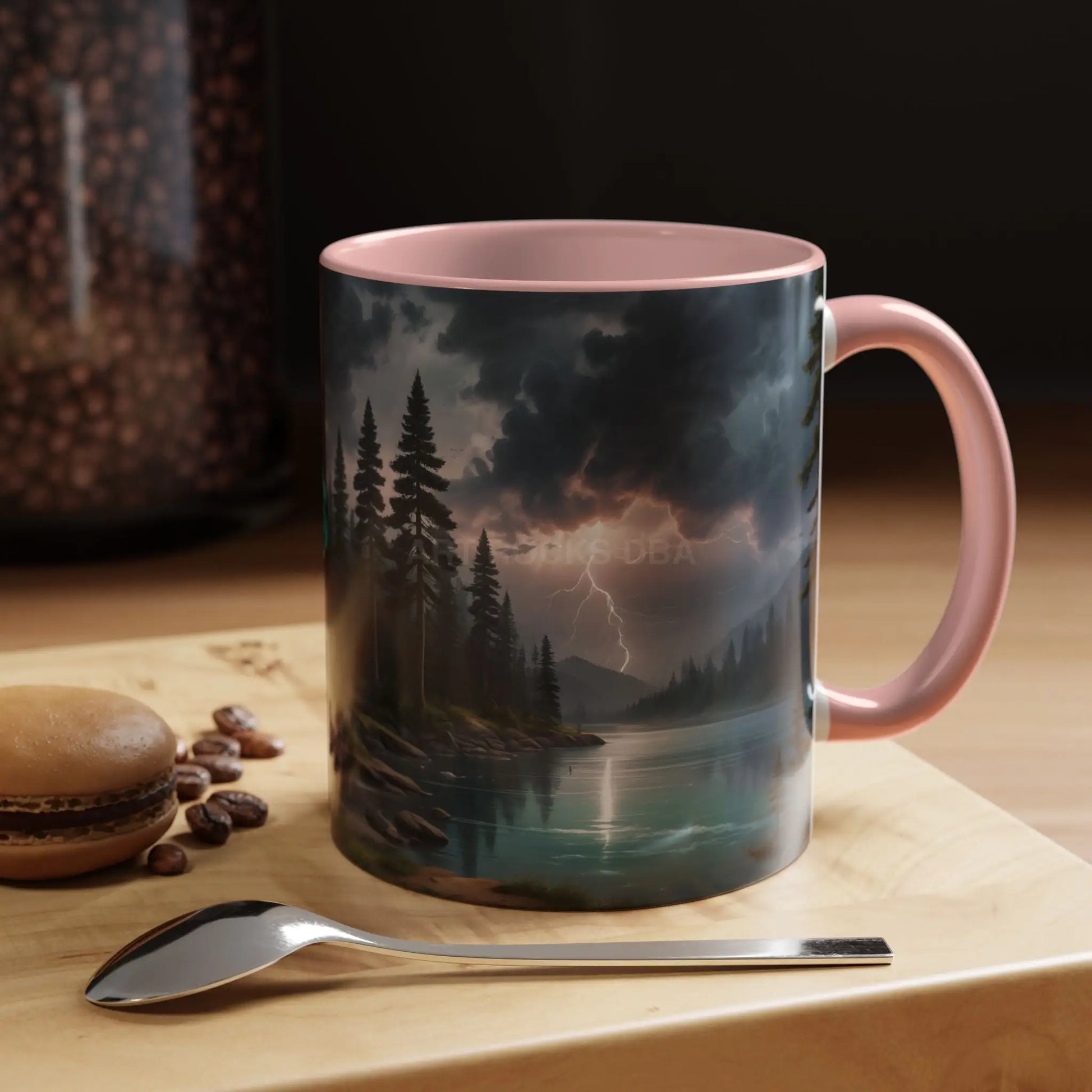 Coffee Mug — Scenic Lightning Lake Landscape Accent Mug - Mug