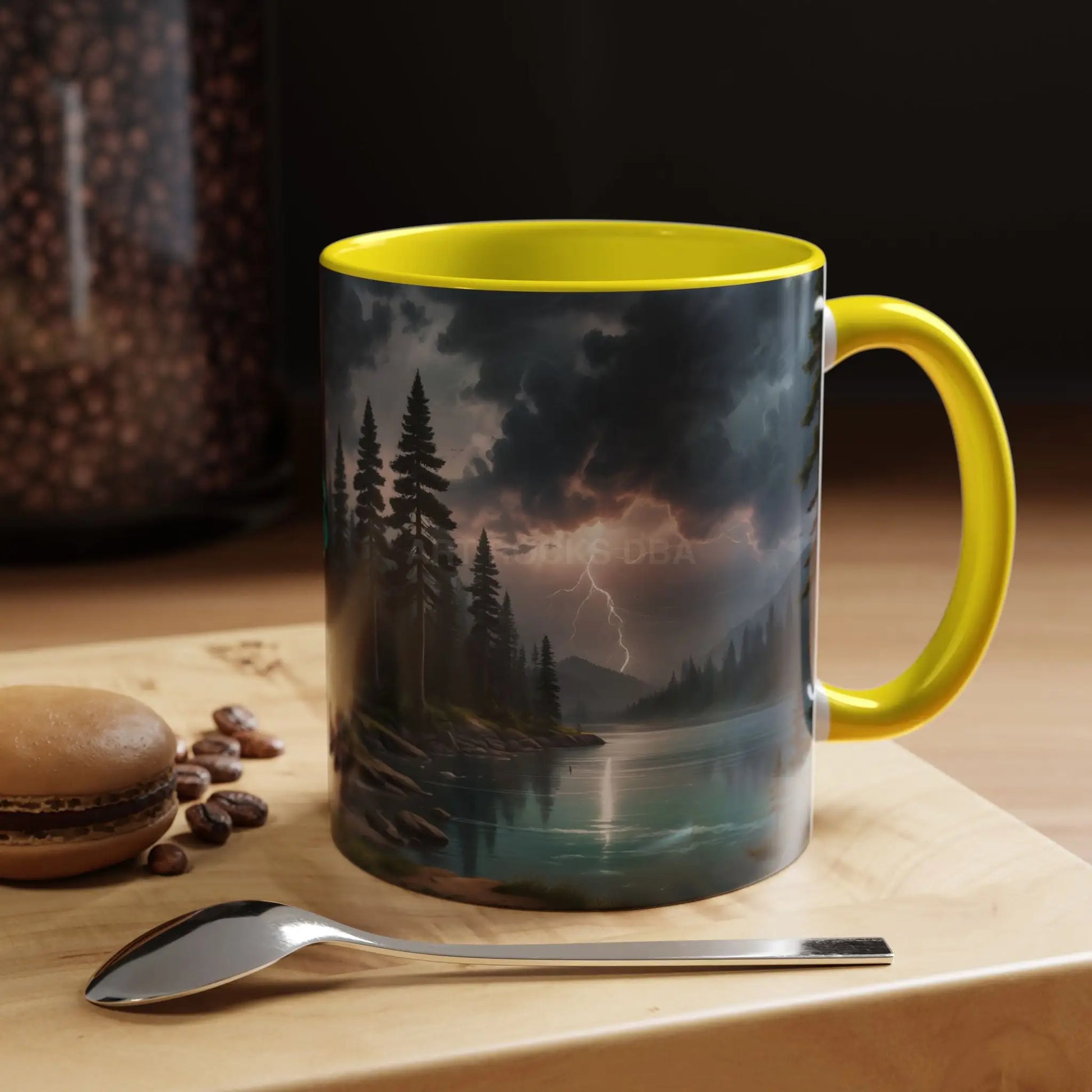 Coffee Mug — Scenic Lightning Lake Landscape Accent Mug - Mug