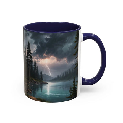 Coffee Mug — Scenic Lightning Lake Landscape Accent Mug - Mug