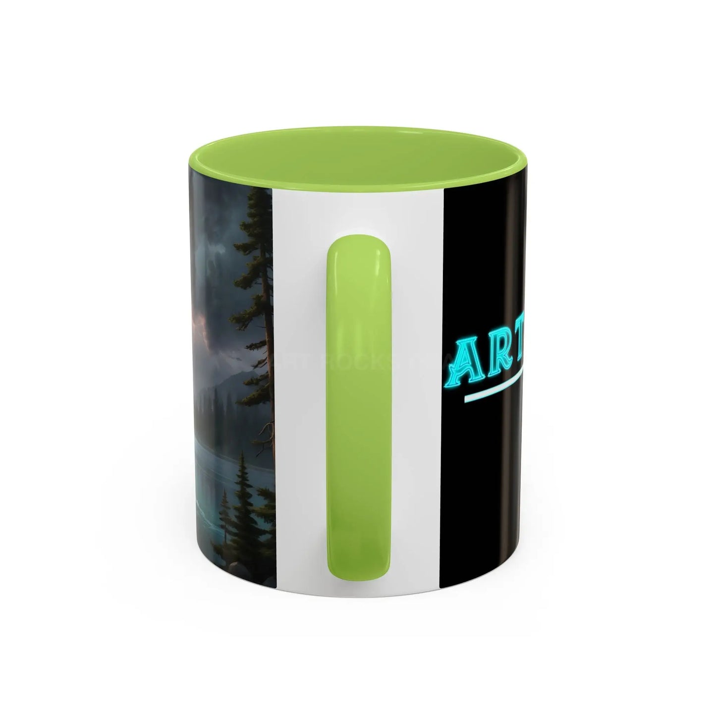 Coffee Mug — Scenic Lightning Lake Landscape Accent Mug - Mug