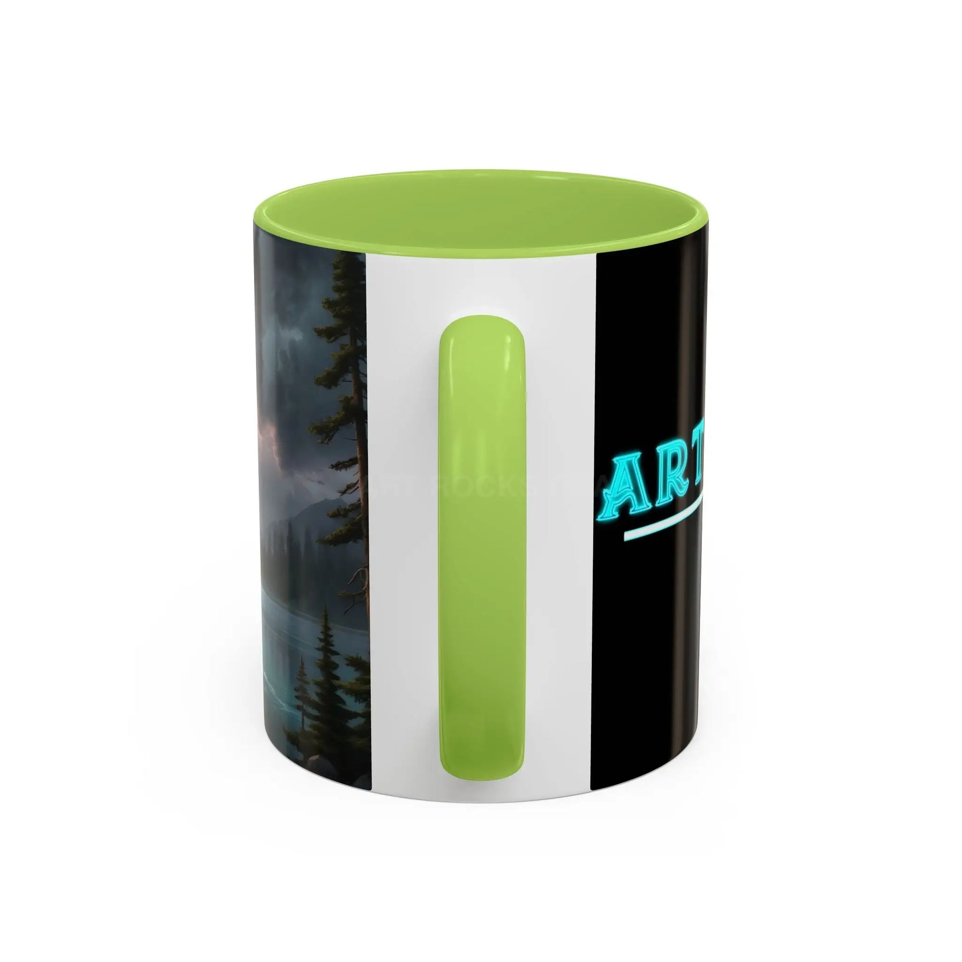 Coffee Mug — Scenic Lightning Lake Landscape Accent Mug - Mug