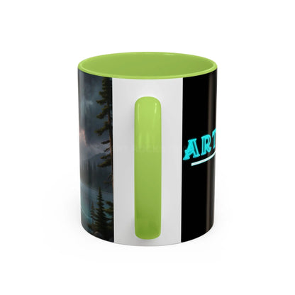Coffee Mug — Scenic Lightning Lake Landscape Accent Mug - Mug