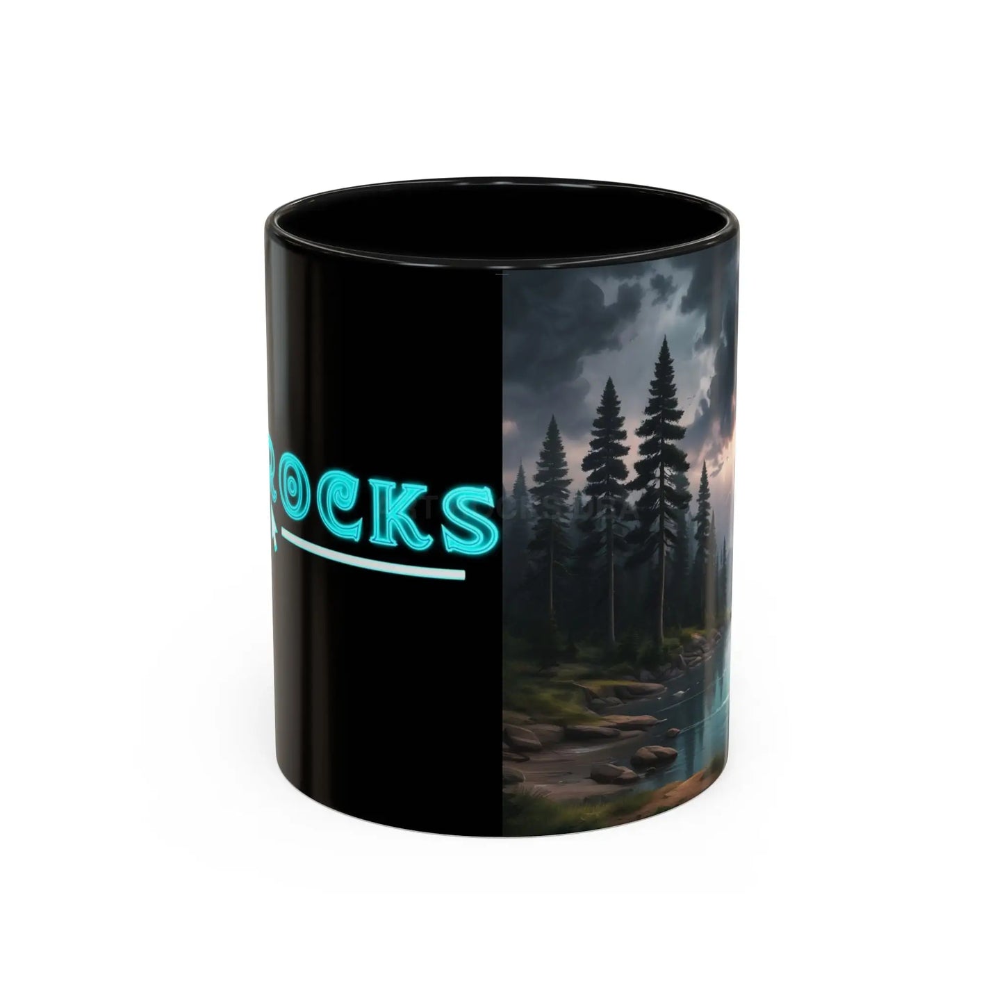 Coffee Mug — Scenic Lightning Lake Landscape Accent Mug - Mug