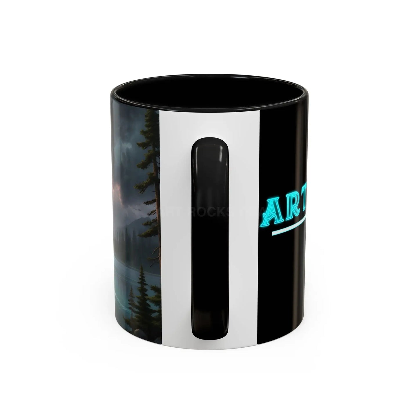 Coffee Mug — Scenic Lightning Lake Landscape Accent Mug - Mug