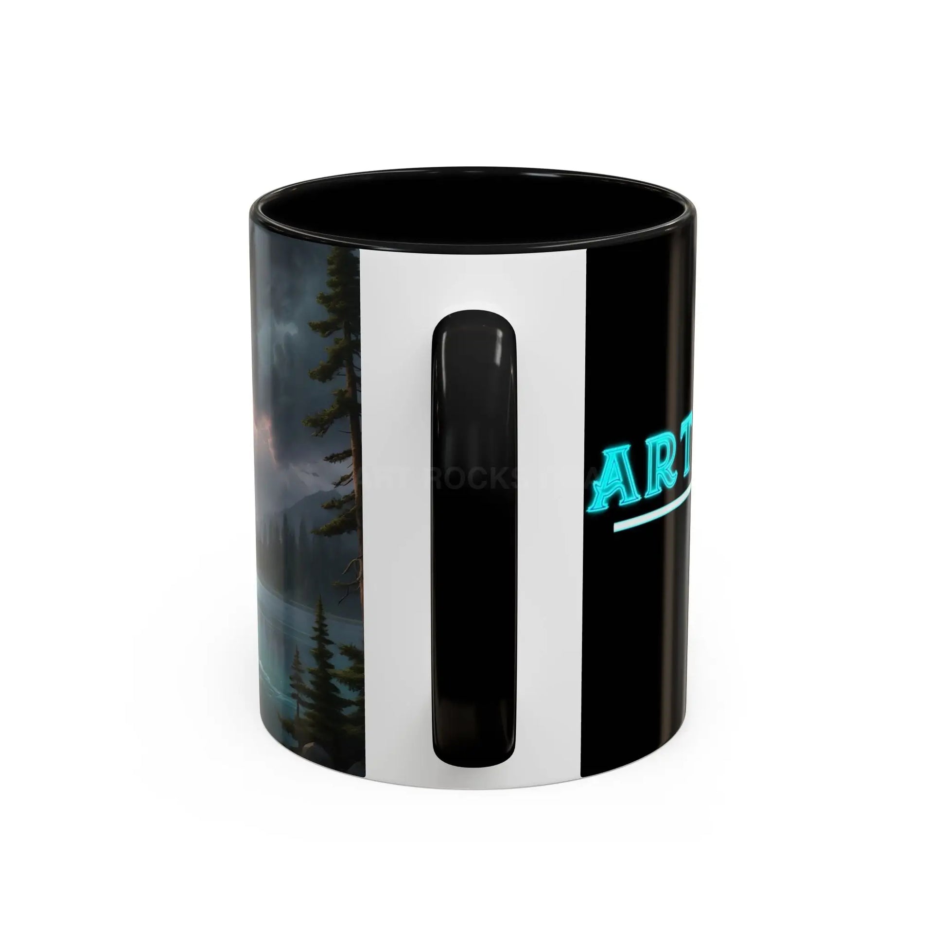Coffee Mug — Scenic Lightning Lake Landscape Accent Mug - Mug