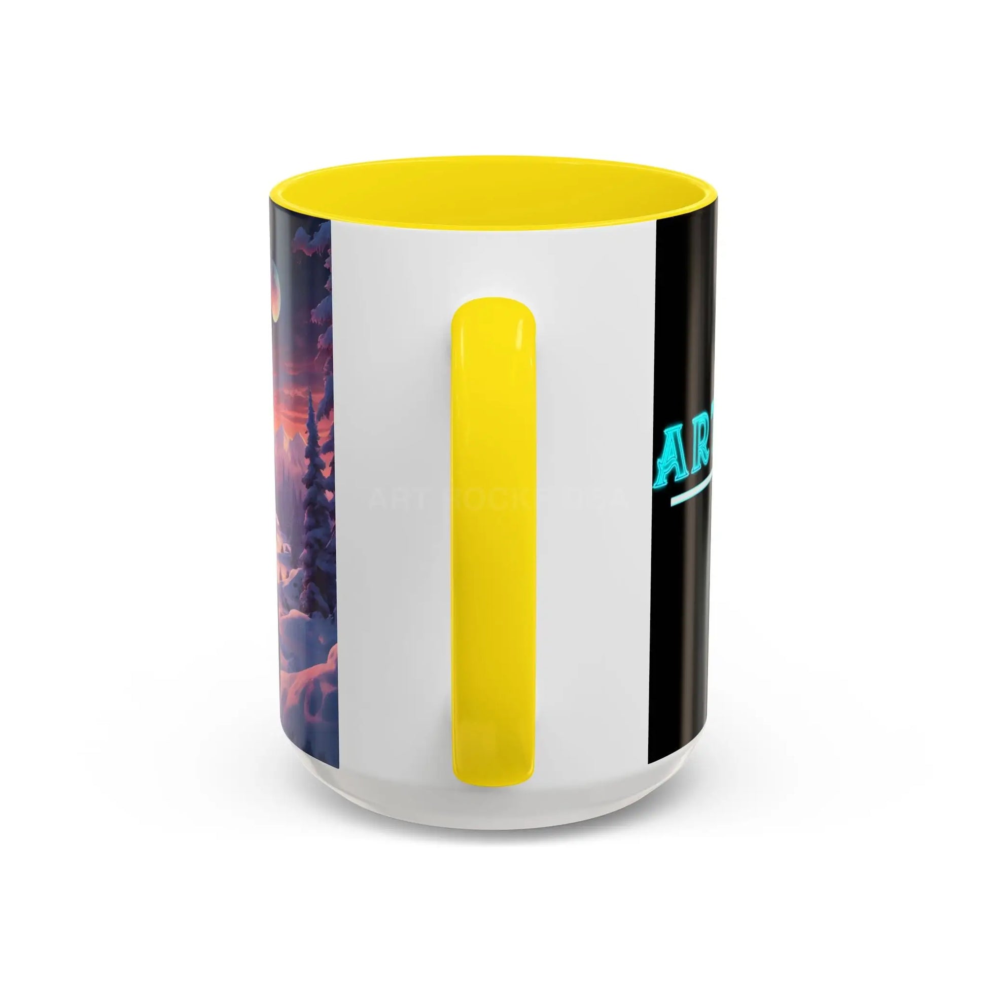 Coffee Mug — Winter Space Traveling with Backpacker (Accent 11/15oz) - Mug