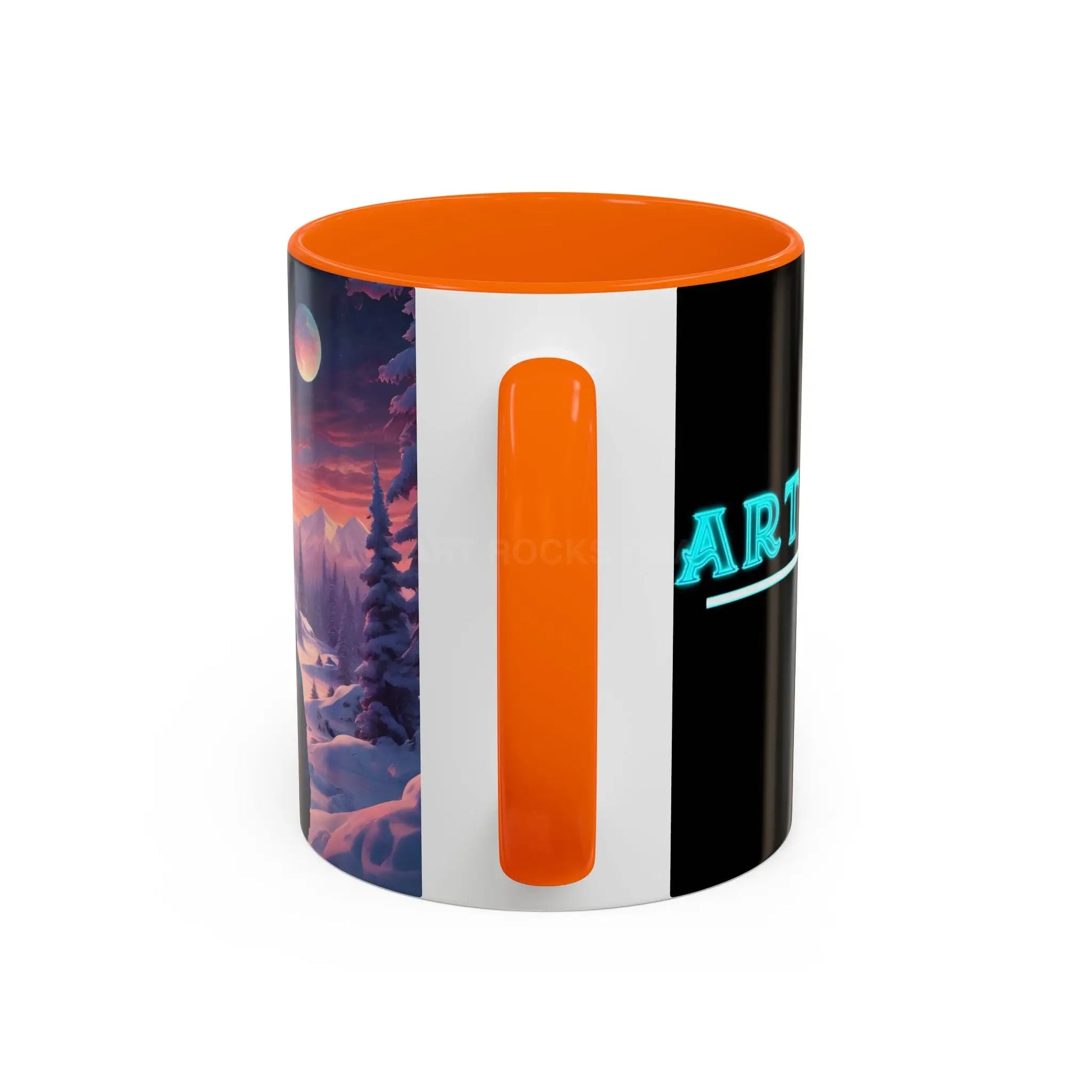 Coffee Mug — Winter Space Traveling with Backpacker (Accent 11/15oz) - Mug