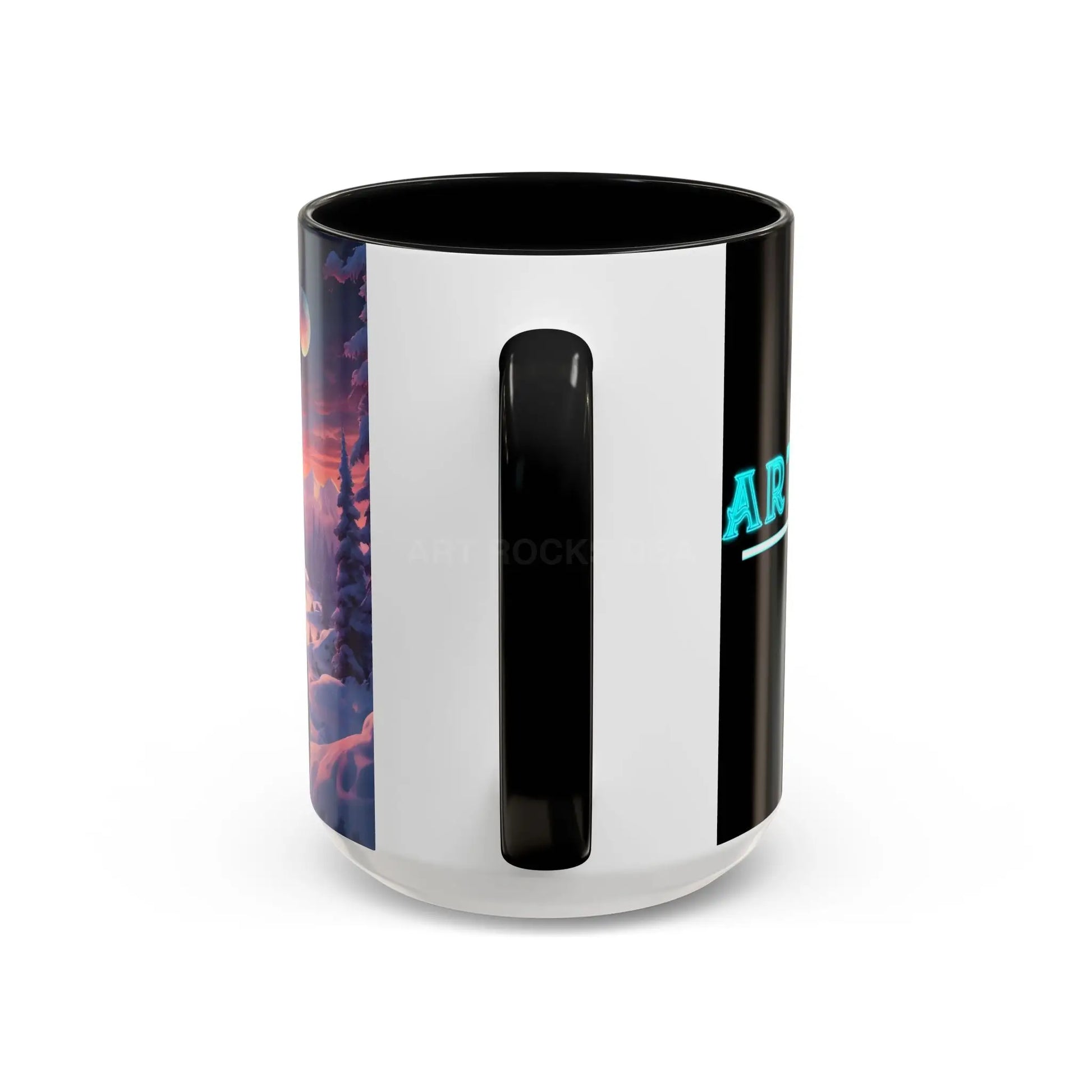 Coffee Mug — Winter Space Traveling with Backpacker (Accent 11/15oz) - Mug