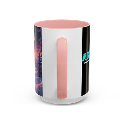 Coffee Mug — Winter Space Traveling with Backpacker (Accent 11/15oz) - Mug