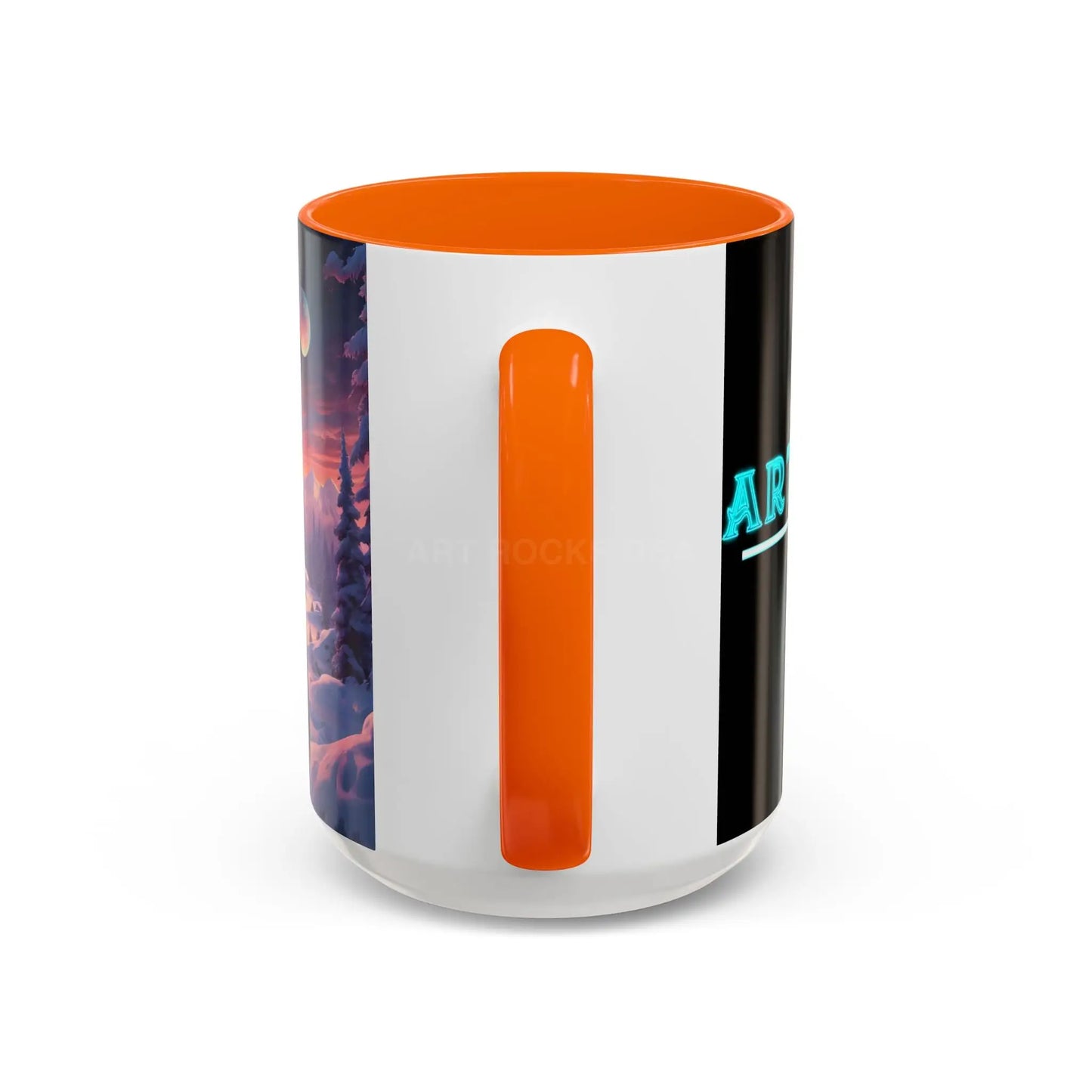 Coffee Mug — Winter Space Traveling with Backpacker (Accent 11/15oz) - Mug