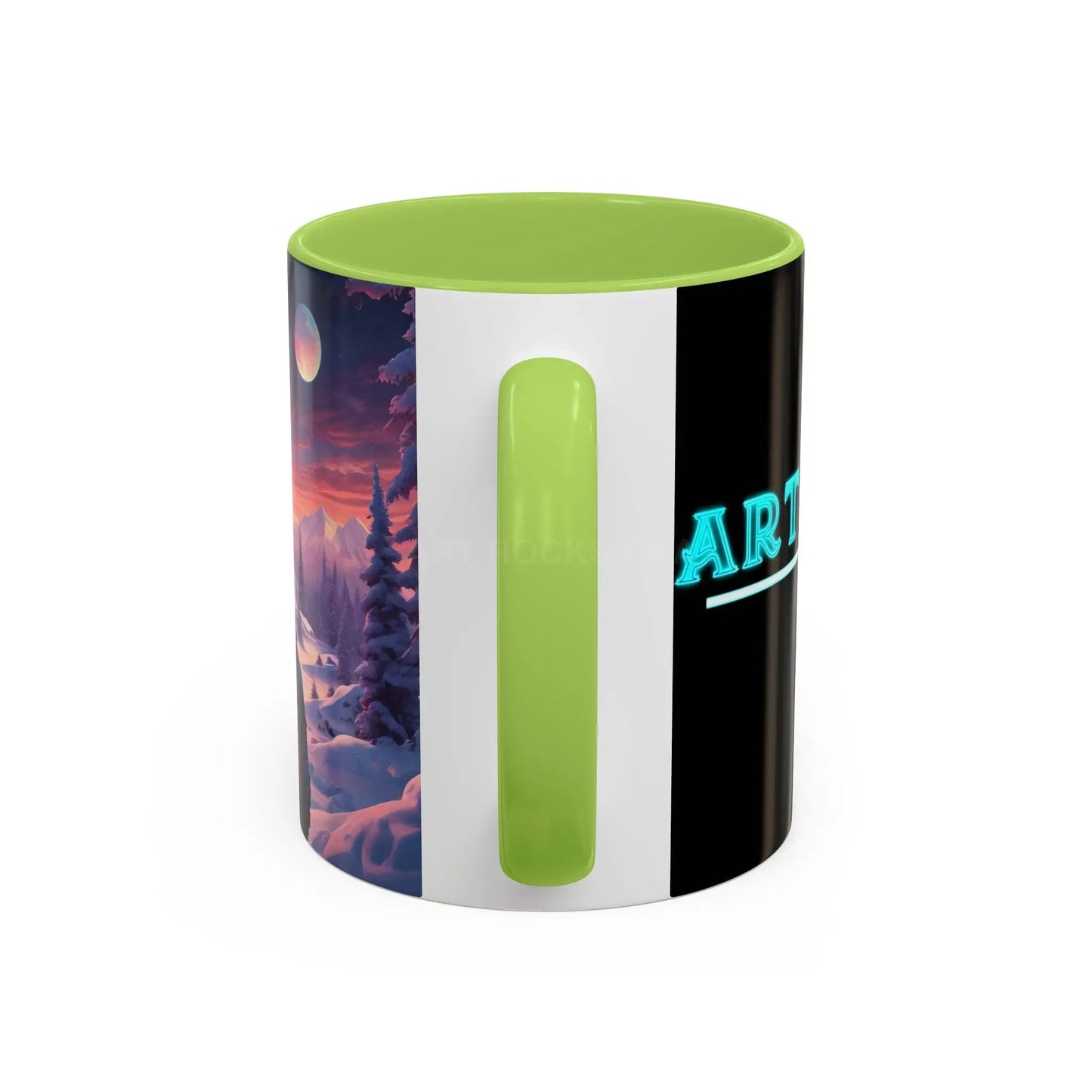 Coffee Mug — Winter Space Traveling with Backpacker (Accent 11/15oz) - Mug