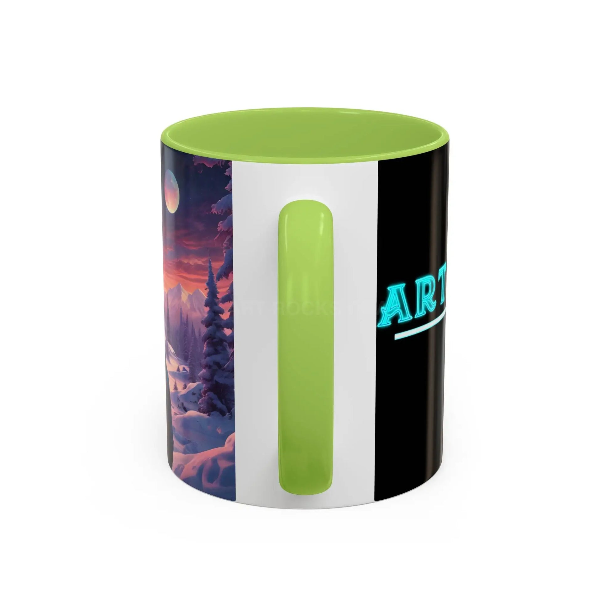 Coffee Mug — Winter Space Traveling with Backpacker (Accent 11/15oz) - Mug