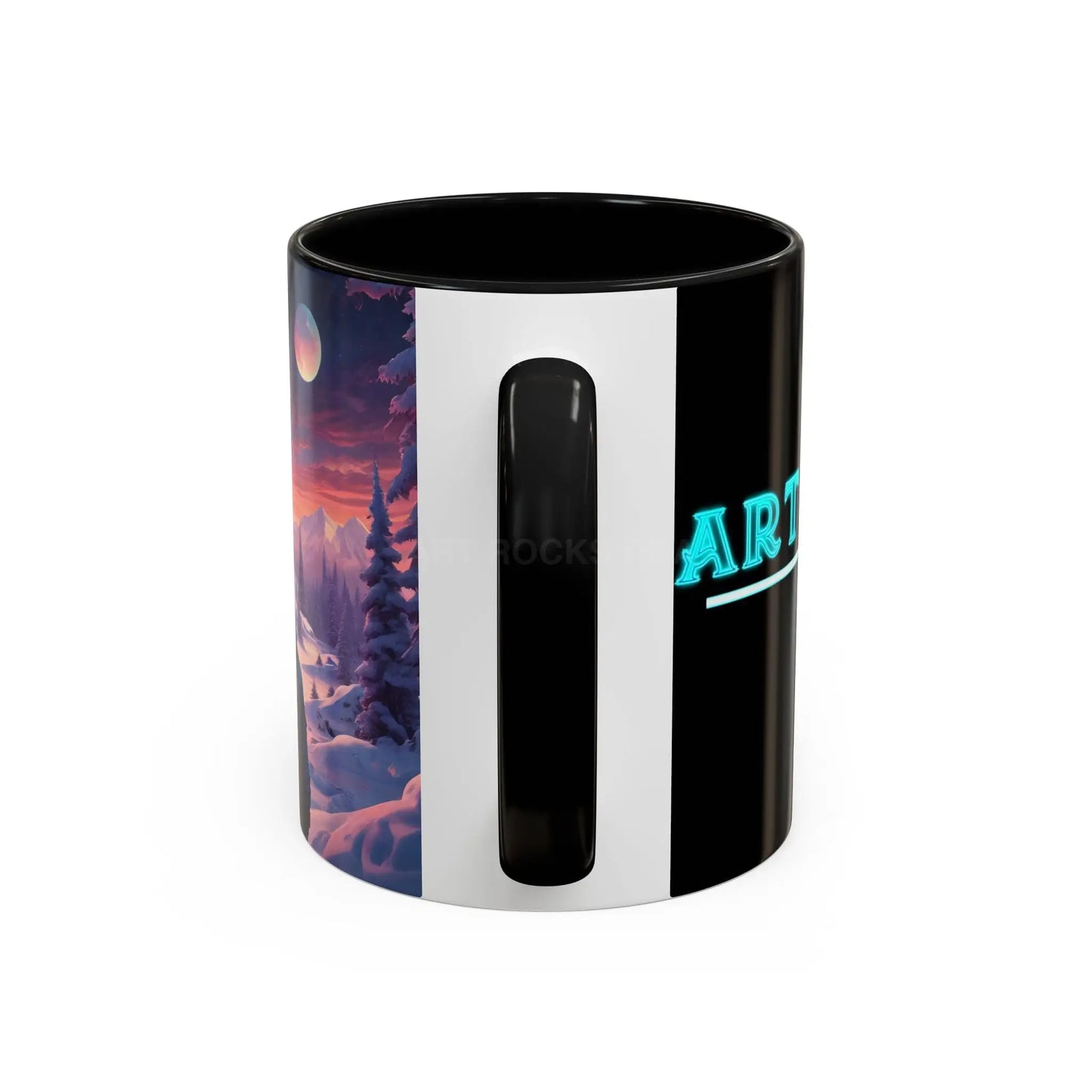 Coffee Mug — Winter Space Traveling with Backpacker (Accent 11/15oz) - Mug