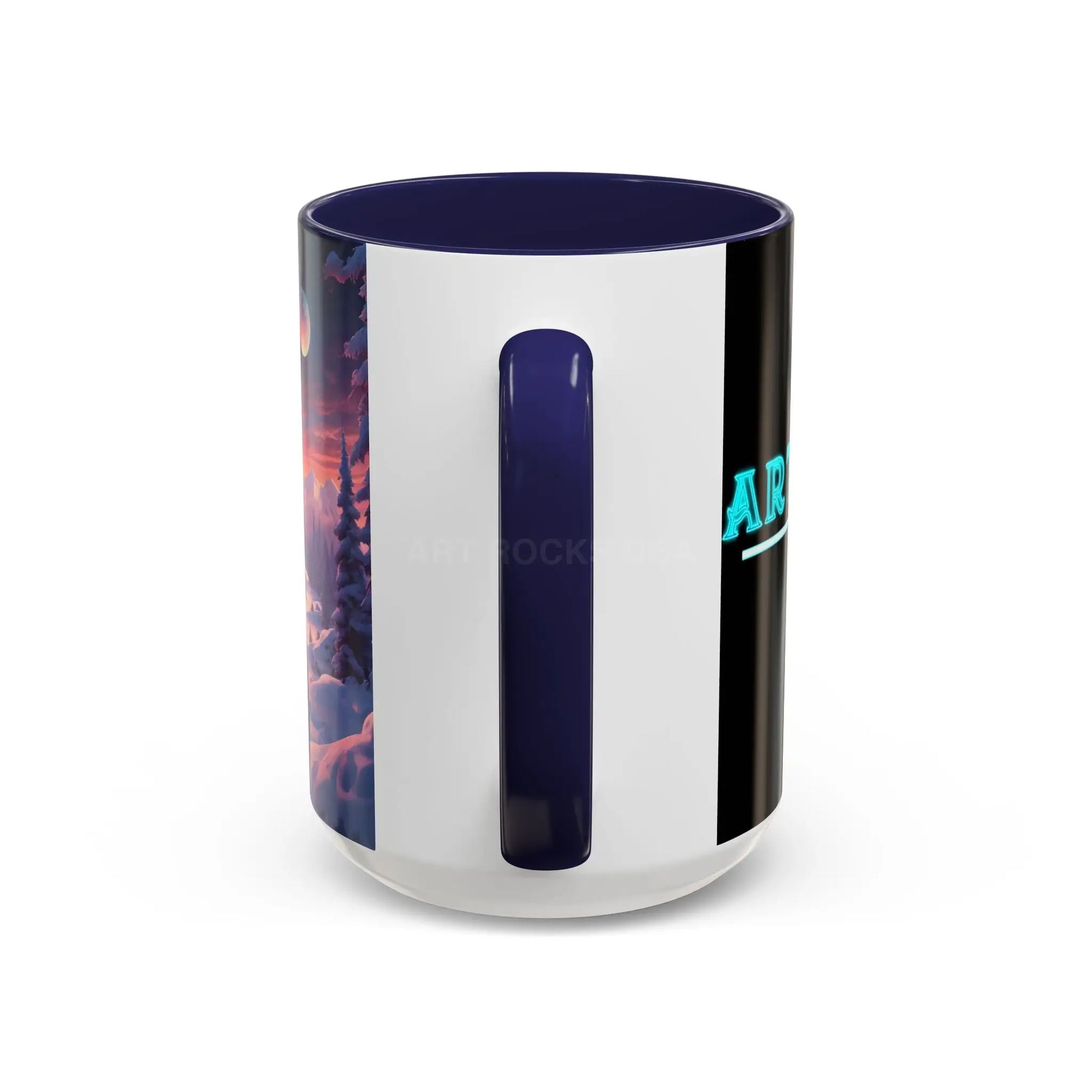 Coffee Mug — Winter Space Traveling with Backpacker (Accent 11/15oz) - Mug