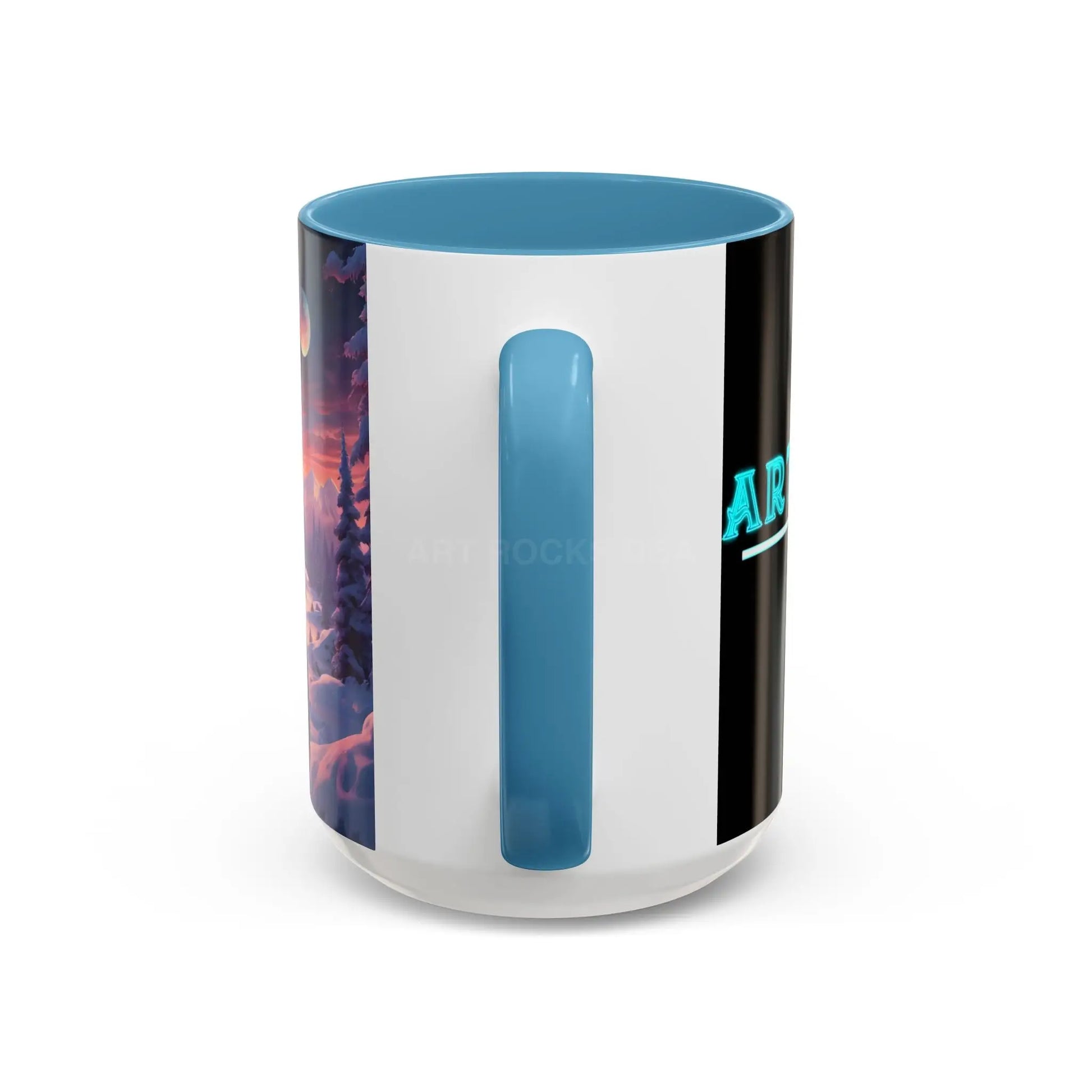 Coffee Mug — Winter Space Traveling with Backpacker (Accent 11/15oz) - Mug