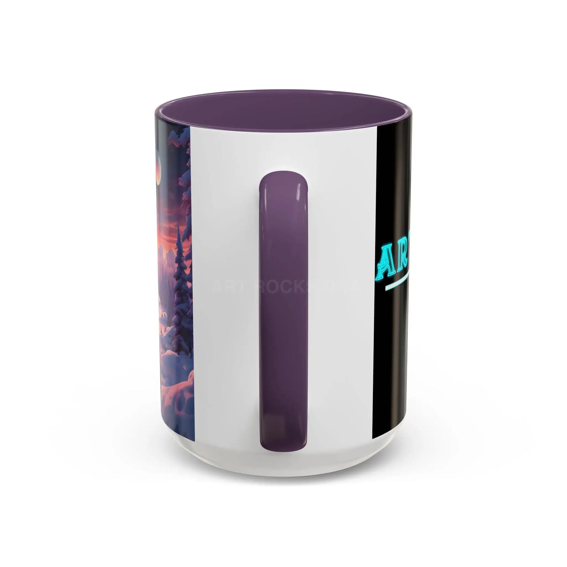 Coffee Mug — Winter Space Traveling with Backpacker (Accent 11/15oz) - Mug