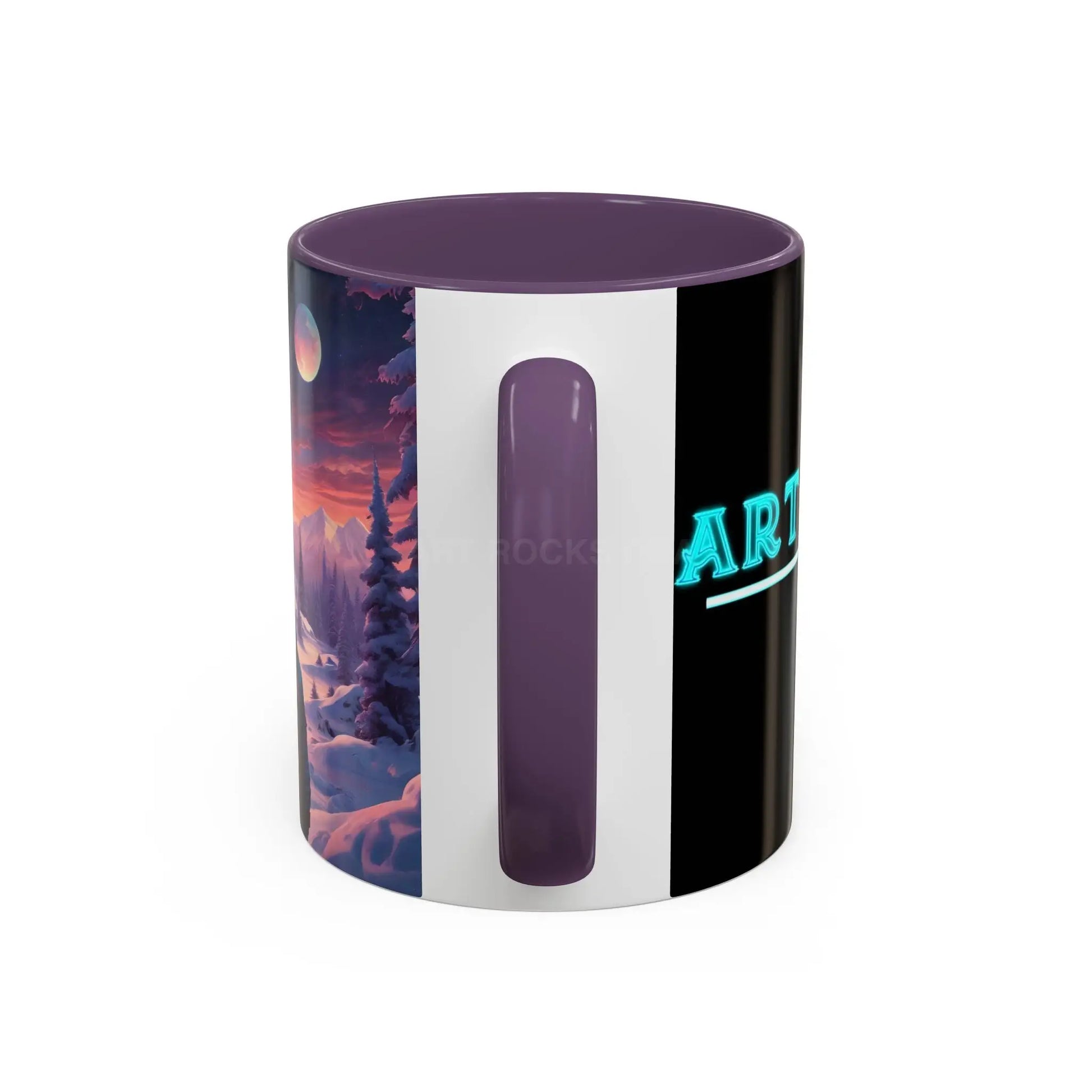 Coffee Mug — Winter Space Traveling with Backpacker (Accent 11/15oz) - Mug