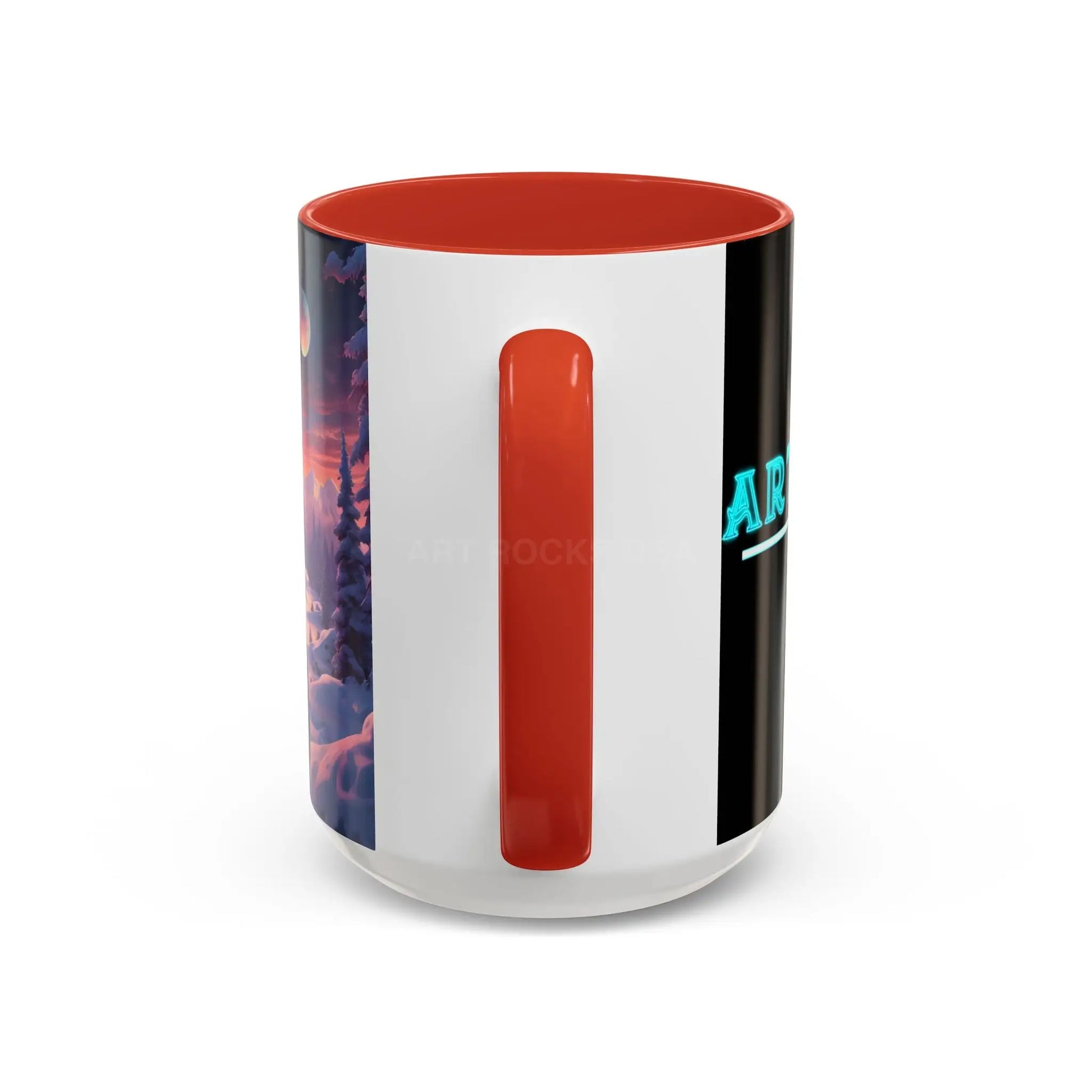 Coffee Mug — Winter Space Traveling with Backpacker (Accent 11/15oz) - Mug