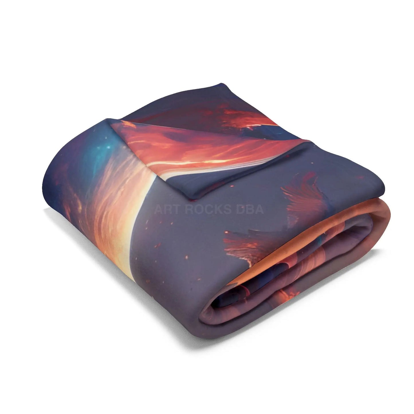 Cosmic Adventure Fleece Blanket - Cozy Space Decor for Astronaut Lovers Gift for Space Enthusiasts Astral Wall Art