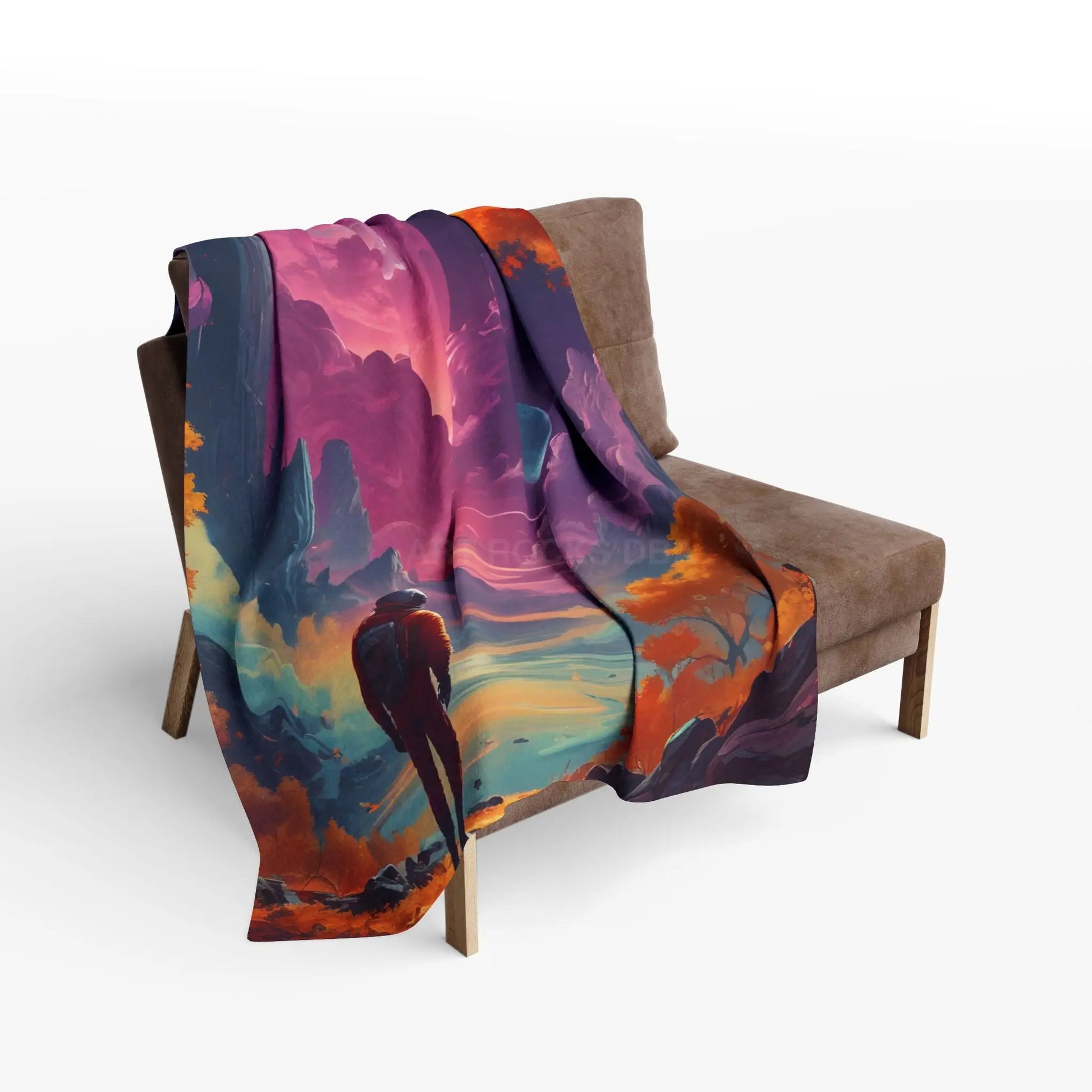 Cosmic Adventure Fleece Blanket - Space Themed Cozy Throw Gift for Stargazers Astronaut Lovers Home Decor Perfect