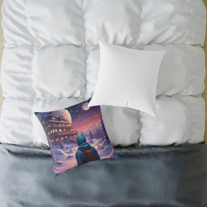 Cosmic Adventure Pillow Decorative Throw Cushion Celestial Decor Unique Home Accent Gift for Space Lovers Cozy