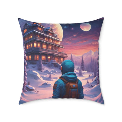 Cosmic Adventure Pillow Decorative Throw Cushion Celestial Decor Unique Home Accent Gift for Space Lovers Cozy