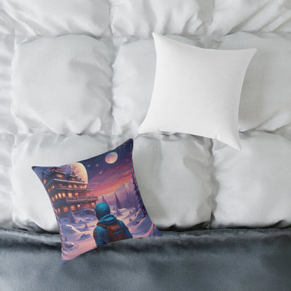 Cosmic Adventure Pillow Decorative Throw Cushion Celestial Decor Unique Home Accent Gift for Space Lovers Cozy