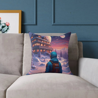 Cosmic Adventure Pillow Decorative Throw Cushion Celestial Decor Unique Home Accent Gift for Space Lovers Cozy