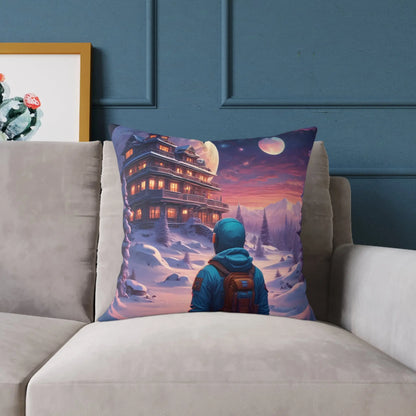 Cosmic Adventure Pillow Decorative Throw Cushion Celestial Decor Unique Home Accent Gift for Space Lovers Cozy