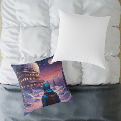 Cosmic Adventure Pillow Decorative Throw Cushion Celestial Decor Unique Home Accent Gift for Space Lovers Cozy