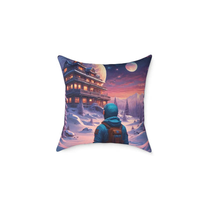 Cosmic Adventure Pillow Decorative Throw Cushion Celestial Decor Unique Home Accent Gift for Space Lovers Cozy