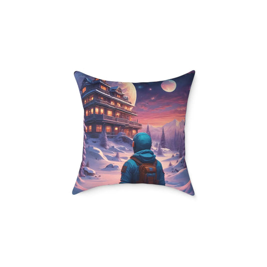 Cosmic Adventure Pillow Decorative Throw Cushion Celestial Decor Unique Home Accent Gift for Space Lovers Cozy