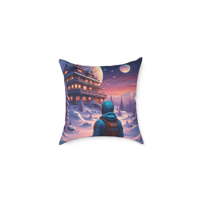Cosmic Adventure Pillow Decorative Throw Cushion Celestial Decor Unique Home Accent Gift for Space Lovers Cozy