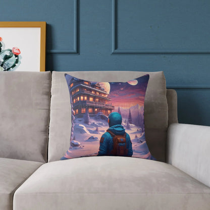 Cosmic Adventure Pillow Decorative Throw Cushion Celestial Decor Unique Home Accent Gift for Space Lovers Cozy