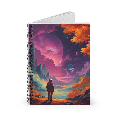 Cosmic Adventure Spiral Notebook Space-Themed Journal Astronaut Notebook Gift for Writers School Supplies Travel