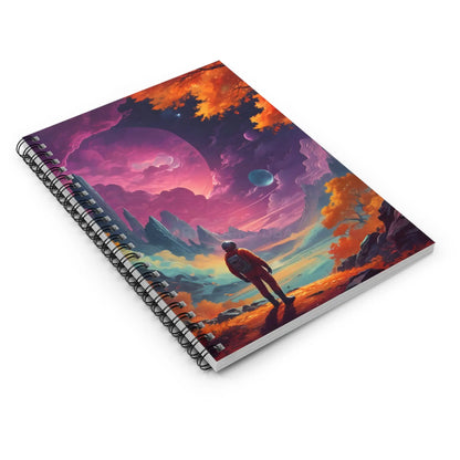 Cosmic Adventure Spiral Notebook Space-Themed Journal Astronaut Notebook Gift for Writers School Supplies Travel