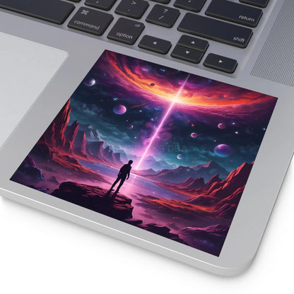 Cosmic Adventure Stickers Space Art Decals for Home Decor Party Favors Gift Ideas Astronomy Lovers - Paper products