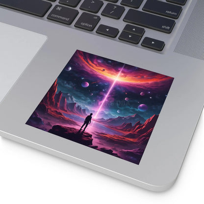 Cosmic Adventure Stickers Space Art Decals for Home Decor Party Favors Gift Ideas Astronomy Lovers - Paper products