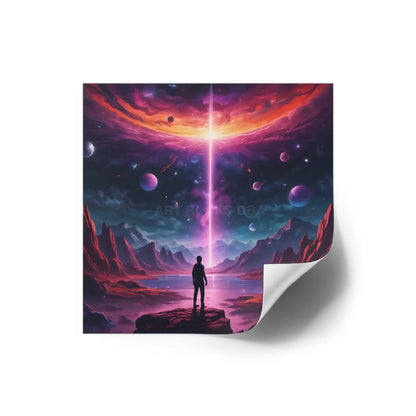 Cosmic Adventure Stickers Space Art Decals for Home Decor Party Favors Gift Ideas Astronomy Lovers - Paper products