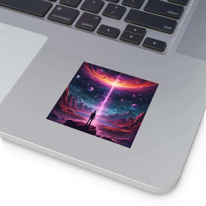 Cosmic Adventure Stickers Space Art Decals for Home Decor Party Favors Gift Ideas Astronomy Lovers - Paper products