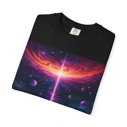 Cosmic Adventure T-shirt Unisex Graphic Tee Space Lover Gift Trendy Lightweight Shirt Universe Art Apparel Dreamy
