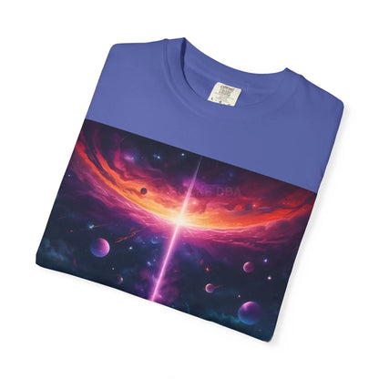 Cosmic Adventure T-shirt Unisex Graphic Tee Space Lover Gift Trendy Lightweight Shirt Universe Art Apparel Dreamy