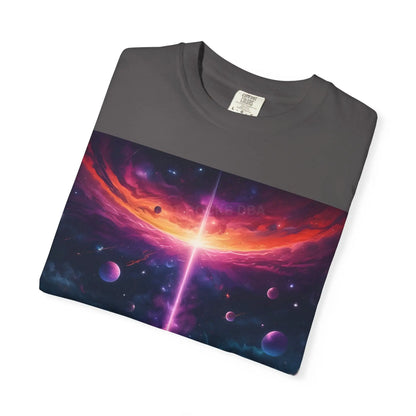 Cosmic Adventure T-shirt Unisex Graphic Tee Space Lover Gift Trendy Lightweight Shirt Universe Art Apparel Dreamy