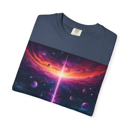 Cosmic Adventure T-shirt Unisex Graphic Tee Space Lover Gift Trendy Lightweight Shirt Universe Art Apparel Dreamy