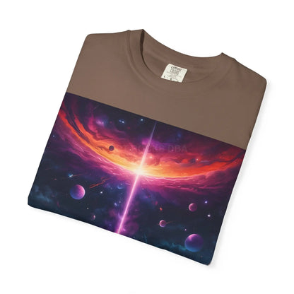 Cosmic Adventure T-shirt Unisex Graphic Tee Space Lover Gift Trendy Lightweight Shirt Universe Art Apparel Dreamy