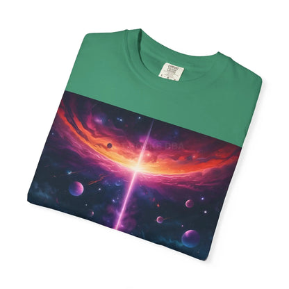 Cosmic Adventure T-shirt Unisex Graphic Tee Space Lover Gift Trendy Lightweight Shirt Universe Art Apparel Dreamy
