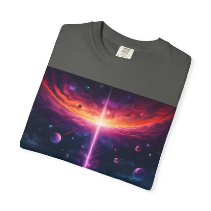 Cosmic Adventure T-shirt Unisex Graphic Tee Space Lover Gift Trendy Lightweight Shirt Universe Art Apparel Dreamy
