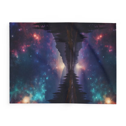 Cosmic Arctic Fleece Blanket - Starry Night Soft Throw Galaxy Home Decor Celestial Gift Cozy Homeware Stargazing