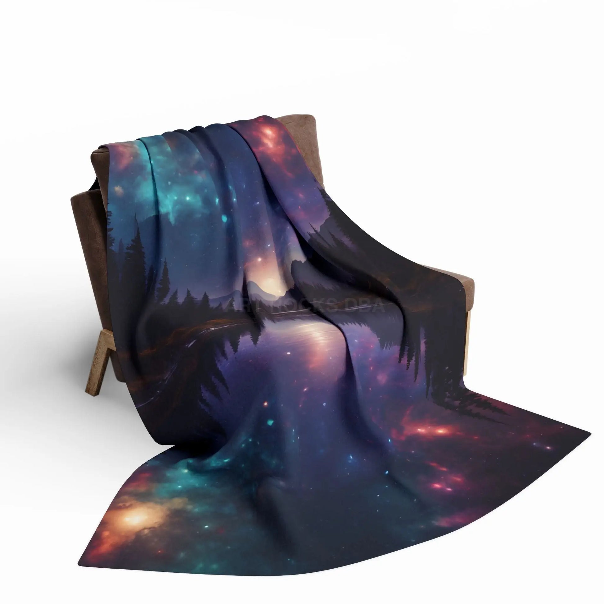 Cosmic Arctic Fleece Blanket - Starry Night Soft Throw Galaxy Home Decor Celestial Gift Cozy Homeware Stargazing