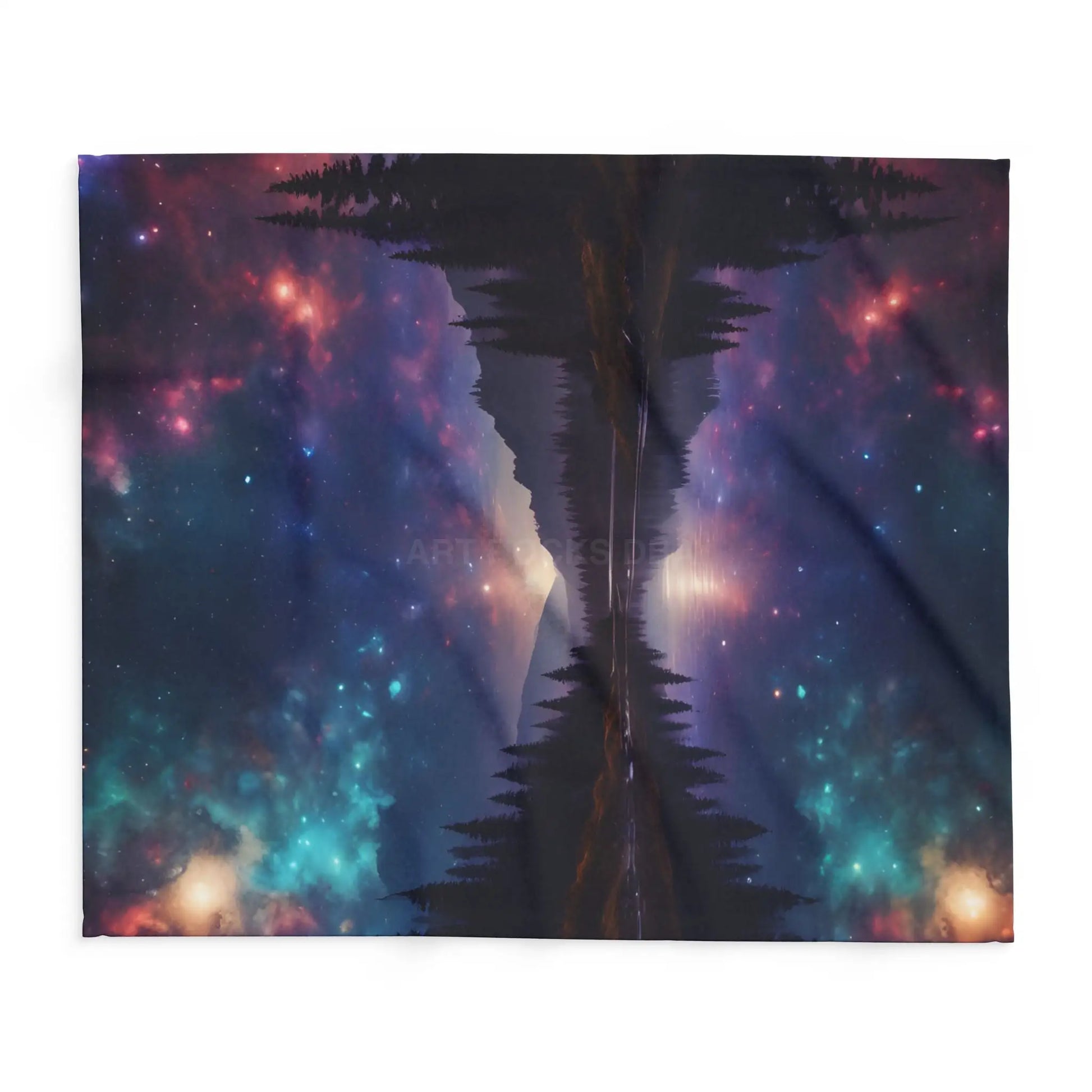 Cosmic Arctic Fleece Blanket - Starry Night Soft Throw Galaxy Home Decor Celestial Gift Cozy Homeware Stargazing